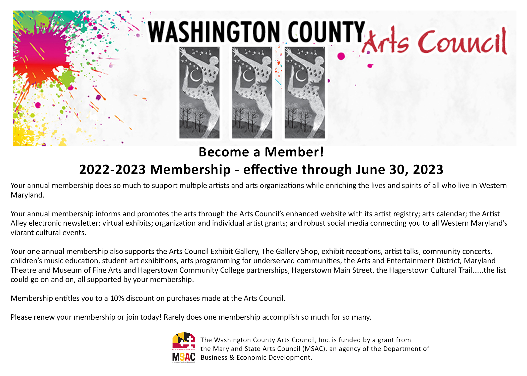 2022-2023 Membership Benefits Card